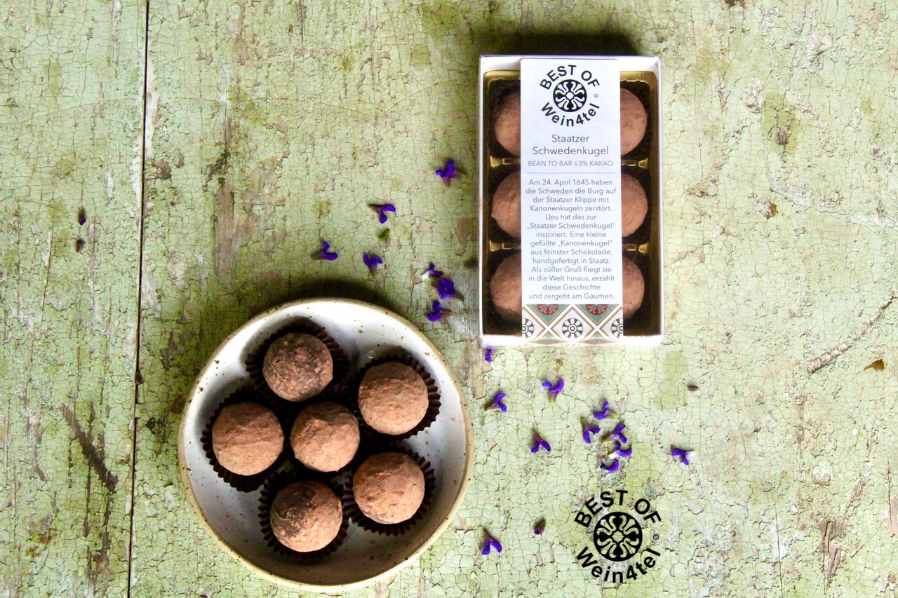 Best Of Weinviertel-Manufaktur: Original Staatzer Schwedenkugel x 6 aus Bean-to-bar-Schokolade